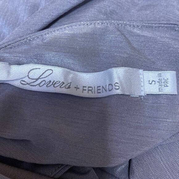 Lovers + Friends Jenna Gray Twist Knot Sleeveless Midi Bodycon Tank Dress Size S - Picture 4 of 5